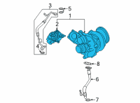 OEM BMW X5 EXCH. TURBO CHARGER Diagram - 11-65-9-502-566