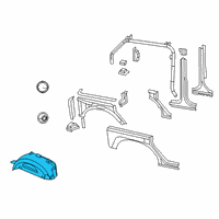 OEM 2015 Jeep Wrangler Shield-Splash Diagram - 55157126AK