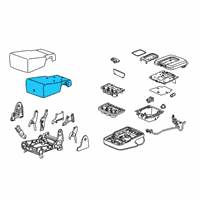 OEM 2018 Chevrolet Silverado 1500 Seat Cushion Pad Diagram - 22876385