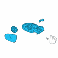 OEM Hyundai Mirror Assembly-Outside RR View, RH Diagram - 87620-J9130-YG7