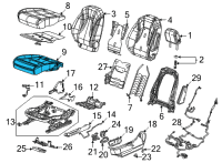 OEM Buick Envision Seat Cushion Pad Diagram - 84918351
