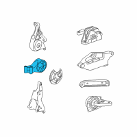 OEM Buick Regal Mount Asm-Engine Rear Diagram - 13228306