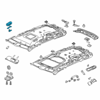 OEM 2015 Honda Odyssey Cont, RR. *NH167L* Diagram - 79650-TK8-A42ZA