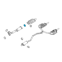 OEM 2009 Ford Fusion Front Pipe Gasket Diagram - 6E5Z-9450-BA