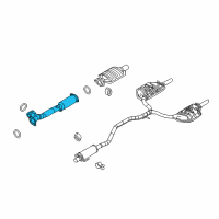 OEM 2009 Ford Fusion Front Pipe Diagram - 8E5Z-5G274-B