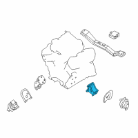 OEM Nissan Xterra Engine Mounting Bracket, Left Diagram - 11233-4S100