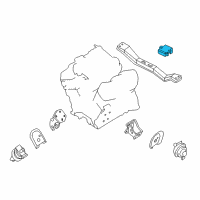 OEM Nissan Frontier Engine Mounting Insulator Diagram - 11320-7Z205