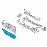 OEM Hyundai Azera Insulator-Dash Panel Diagram - 84124-3K000