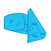 OEM 1997 Mercury Mountaineer Mirror Diagram - F5TZ-17682-B