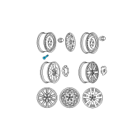 OEM Pontiac Valve Stem Diagram - 9439866