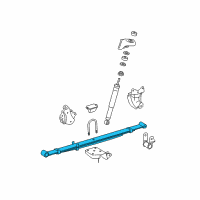 OEM 2015 Toyota Tacoma Leaf Spring Assembly Diagram - 48210-04610