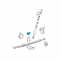 OEM Toyota Tacoma Seat Bumper Diagram - 48341-AD020