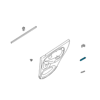 OEM 2003 Kia Rio Power Window Sub Switch Assembly, Left Diagram - 93580FD20001