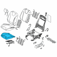 OEM 2015 Ford Focus Seat Cushion Pad Diagram - F1EZ-58632A23-B