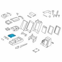 OEM BMW 740i Drink Holder Diagram - 52-20-7-228-646