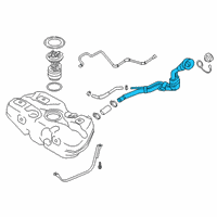 OEM 2018 Nissan Kicks Tube Assy-Filler Diagram - 17221-5RL0A