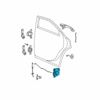 OEM 2008 Dodge Charger Rear Door Latch Diagram - 4575892AB