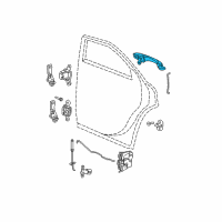 OEM 2005 Dodge Magnum Handle-Exterior Door Diagram - 4589009AH