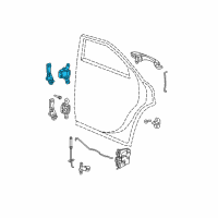 OEM 2006 Dodge Charger Rear Door Upper Hinge Diagram - 5161442AA