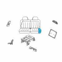 OEM 2002 Chrysler Voyager Seat Cushion Pad Diagram - UD982L5AA