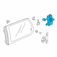 OEM 2001 Honda Odyssey Opener, R. Quarter Vent Diagram - 73520-S0X-A02