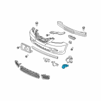 OEM Honda Sensor Assembly, Corner (Silver Pearl Metallic) Diagram - 39680-SHJ-A61ZF