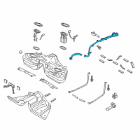 OEM 2016 Ford Mustang Filler Pipe Diagram - FR3Z-9034-G