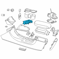 OEM Chrysler Bezel-Console SHIFTER Diagram - 1CB48DX9AE