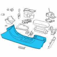 OEM 2011 Chrysler 200 Console-Floor Diagram - 1VV17DX9AB