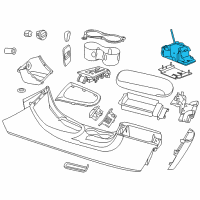 OEM 2013 Chrysler 200 Transmission Shifter Diagram - 5273244AL