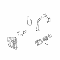 OEM 2009 Chrysler PT Cruiser O Ring-A/C Line Diagram - 5072893AA