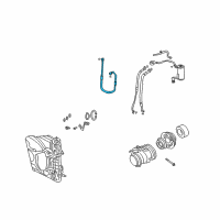 OEM 2004 Chrysler PT Cruiser Line-A/C Discharge Diagram - 5058274AD