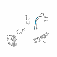 OEM 2010 Chrysler PT Cruiser Line-A/C Liquid Diagram - 5058272AF