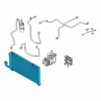 OEM 2003 Kia Spectra Condenser Assembly Diagram - 1K2B161480C