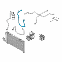 OEM Kia Sephia Low Ac Refrigerant Discharge Hose Diagram - 1K2N561460