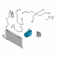 OEM Kia Spectra Air Conditioner Compressor Assembly Diagram - 1K2N561450A