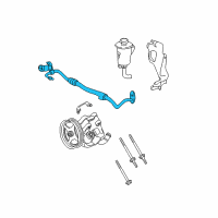 OEM 2002 Mercury Mountaineer Pressure Hose Diagram - 3L2Z-3A719-CA