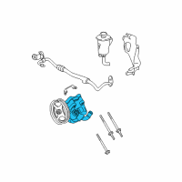 OEM Ford Explorer Power Steering Pump Diagram - 3L2Z-3A674-BARM