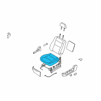 OEM 2003 Kia Sorento Cushion Assembly, LH Diagram - 881003E001CY4