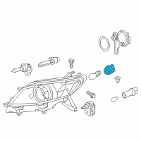 OEM 2015 Toyota Sienna Socket Diagram - 81128-08060
