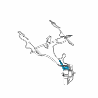 OEM 2008 Chrysler Crossfire Cylinder-Hydraulic, TONNEAU Cover Diagram - 5142641AA