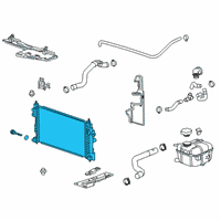 OEM 2015 Buick Regal Radiator Diagram - 23104892