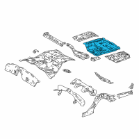 OEM Lexus LS500 Pan Sub-Assy, Rear Floor Diagram - 58301-50905