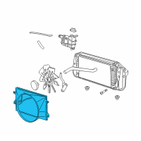 OEM Lincoln Mark LT Fan Shroud Diagram - 7L3Z-8146-A