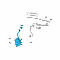 OEM 2011 Scion xB Reservoir Assembly Diagram - 85315-12630