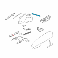 OEM 2001 Chevrolet Impala Strut Bar Diagram - 19417890