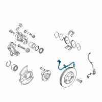 OEM 2014 Hyundai Elantra GT Hose-Brake Front, LH Diagram - 58731-A5000