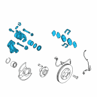 OEM Hyundai Elantra Coupe Brake Assembly-Front, LH Diagram - 58110-3X200