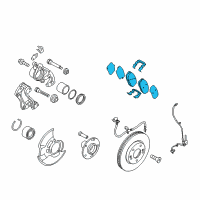 OEM 2012 Hyundai Elantra Pad Kit-Front Disc Brake Diagram - 58101-3XA20--DS