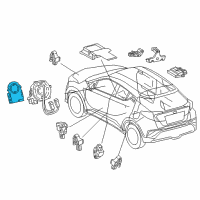 OEM Toyota Angle Sensor Diagram - 8924B-10010